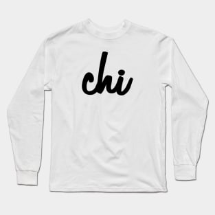 Chi Script Long Sleeve T-Shirt